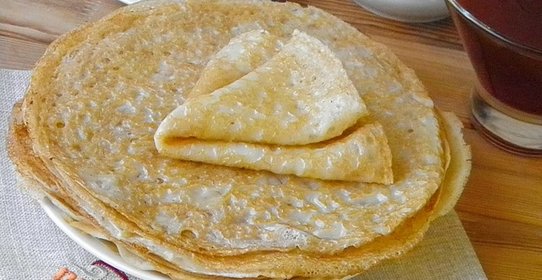 Вкусные блины на молоке
