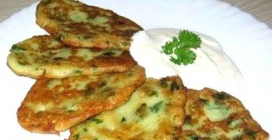 Блинчики из кабачков с фаршем