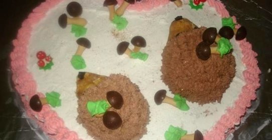 Бисквит со сливками