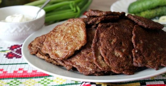 Печеночные оладьи с манкой и рисом