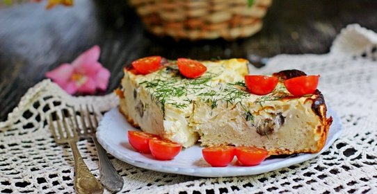 Пирог с баклажанами