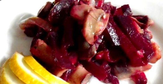 Салат грибной постный