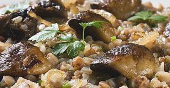 Гречневое ризотто с грибами