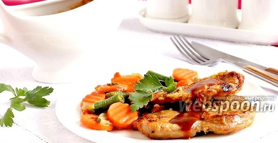 Свиные отбивные в апельсиновом соусе