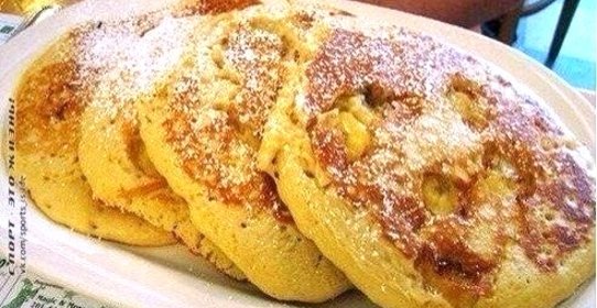 Овсяные оладьи с бананами