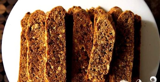 Печенье с орехами и инжиром