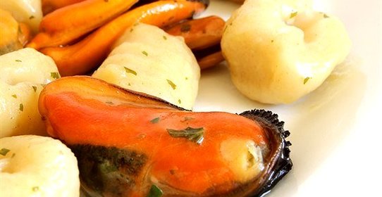 Картофель с ракушками