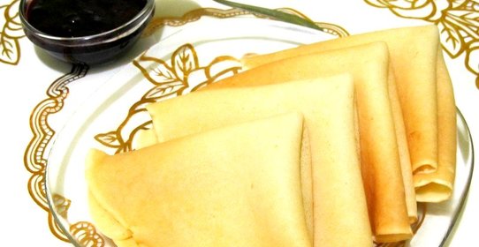 Блинчики на молоке с ванилью