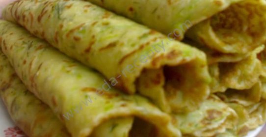 Рулетики из кабачков с чесноком