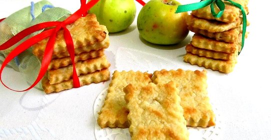 Постное яблочное печенье