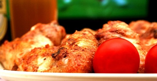 Крылышки в коптильне