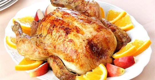 Цыпленок с апельсинами