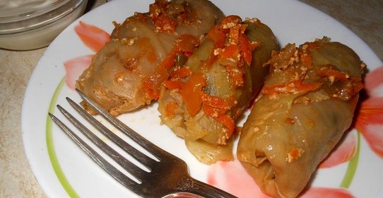 Голубцы с шампиньонами