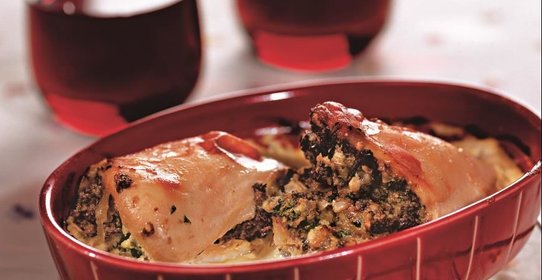 Филе индейки с куриной печенкой и арахисом