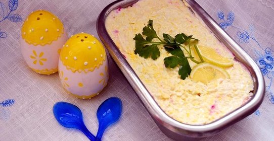 Селедка под шубой с плавленным сыром