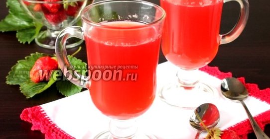 Клубничный кисель в мультиварке