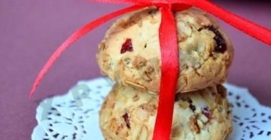 Овсяное печенье с клюквой