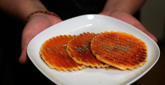 Гарнир из медовой тыквы