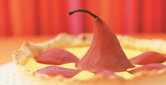 Торт с сыром рикотта и грушами