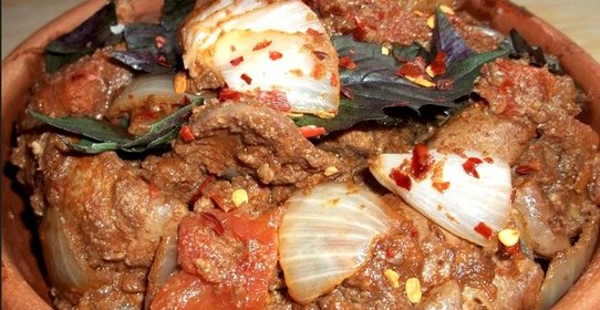 Куриная печень по-грузински