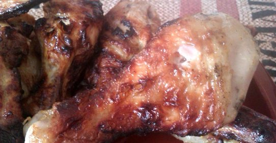 Пикантный шашлык из курицы