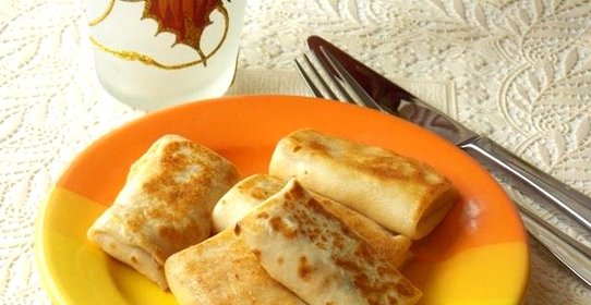 Блинчики с творогом