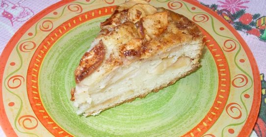 Яблочный бисквит по-польски