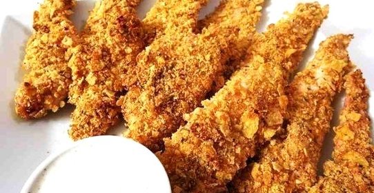 Куриная грудка в овсянке