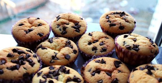 Маффины с шоколадными каплями