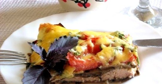 Курица с баклажанами в духовке