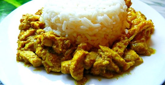 Курица карри со сливками