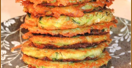 Драники овощные с рисовыми хлопьями