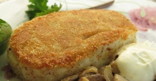 Картофельные биточки с грибами