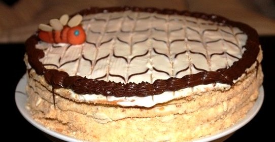 Медовый торт в заварном тесте