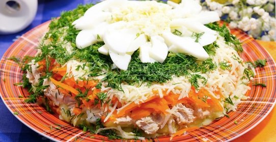 Салат «Хризантема»