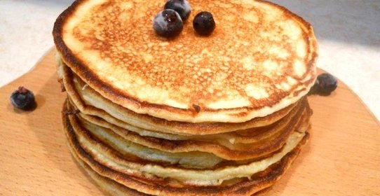 Блины на кефире с манкой