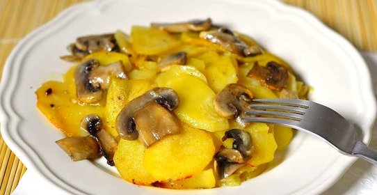 Картошка с грибами