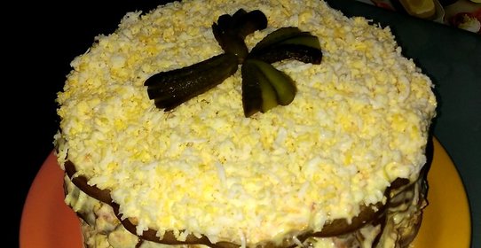 Печеный печеночный торт