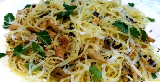 Спагетти с индейкой