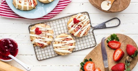 Клубничное печенье