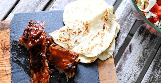 Свиные ребра барбекю