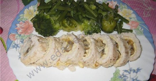 Куриный рулет в фольге