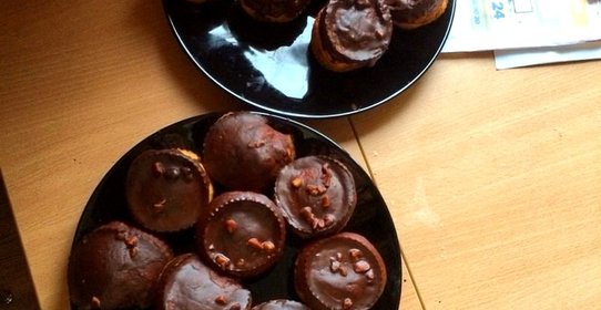 Поповеры с глазурью