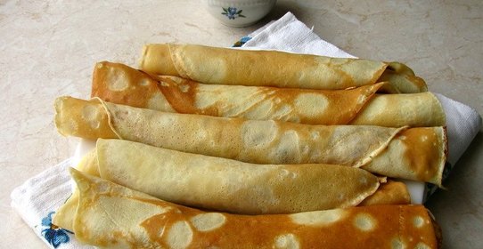 Тоненькие блинчики на молоке