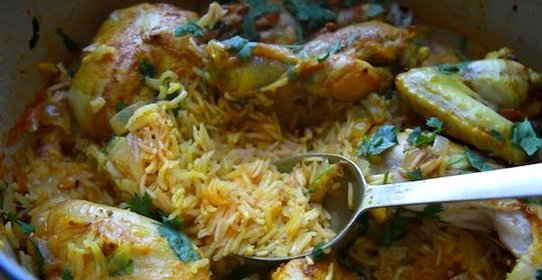 Курица с рисом в духовке