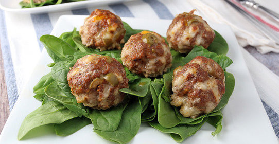 Фаршированные мясные тефтели по-итальянски