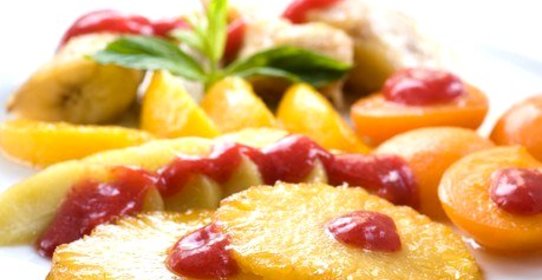 Печеный карамелизованный ананас