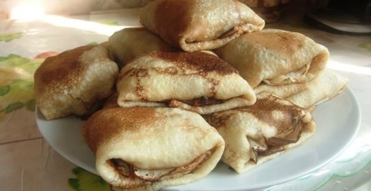 Блины с курицей