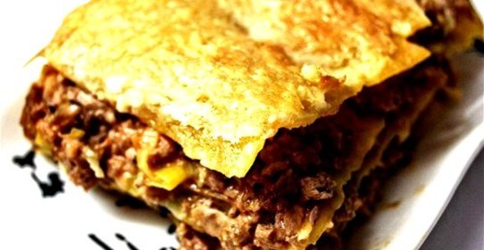 Лазанья с чеддером