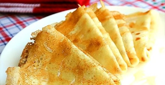 Блинчики на молоке с дырочками